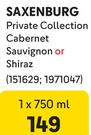 Saxenburg Private Collection Cabernet Sauvignon Or Shiraz-750ml