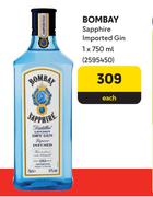 Bombay Sapphire Imported Gin-750ml Each