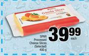 Spar Processed Cheese Slices(Selected)-400g Each