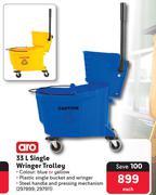 Aro Single Wringer Trolley-33Ltr Each