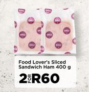 Food Lover's Sliced Sandwich Ham-For 2 x 400g