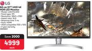 LG 68cm (27") UHD 4K HDR LED Monitor LGE27UL500
