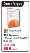 Microsoft 365 Personal QQ2-01403