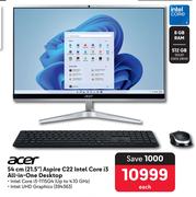 Acer 54cm (21.5") Aspire C22 Intel Core i3 All In One Desktop