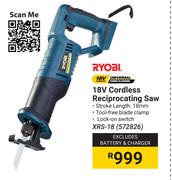 Ryobi 18V Cordless Reciprocating Saw XRS-18