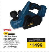 Ryobi 18V Cordless Hand Planer XP-18