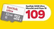 Sandisk 32GB Ultra Micro SD Card (Class 10)