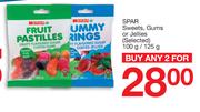 Spar Sweets, Gums Or Jellies (Selected)-For Any 2 x 100g/125g