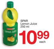 0Spar Lemon Juice-250ml Each