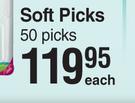 G.U.M Soft Picks-50 Picks Each