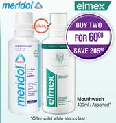Meridol Mouthwash Assorted-For 2 x 400ml
