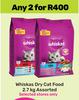 Whiskas Dry Cat Food Assorted-For 2 x 2.7Kg