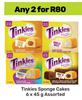 Tinkies Sponge Cakes Assorted-For 2 x 6 x 45g