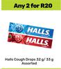 Halls Cough Drops Assorted-For 2 x 32g/33g