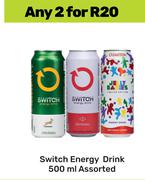 Switch Energy Drink Assorted-For Any 2 x 500ml