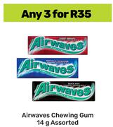 Airwaves Chewing Gum Assorted-For 3 x 14g
