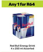 Red Bull Energy Drink Assorted-4 x 250ml