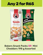 Bakers Snack Packs Or Mini Cheddars Assorted-For Any 2 x 198g