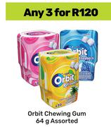 Orbit Chewing Gum Assorted-For 3 x 64g