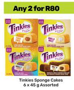 Tinkies Sponge Cakes Assorted-For 2 x 6 x 45g