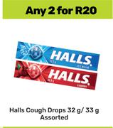 Halls Cough Drops Assorted-For 2 x 32g/33g