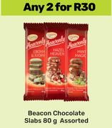 Beacon Chocolate Slabs Assorted-For 2 x 80g