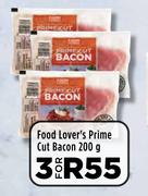 Food Lover's Prime Cut Bacon-For 3 x 200g