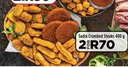 Sadia Crumbed Steaks-For 2 x 400g