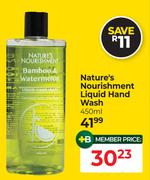 Nature's Nourishment Liquid Hand Wash-450ml