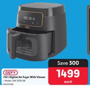 Defy 7.6L Digital Air Fryer With Viewer DAF 3376 DB