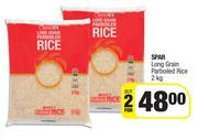Spar Long Grain Parboiled Rice-For 2 x 2Kg