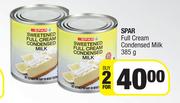 Spar Full Cream Condensed Milk-For 2 x 385g