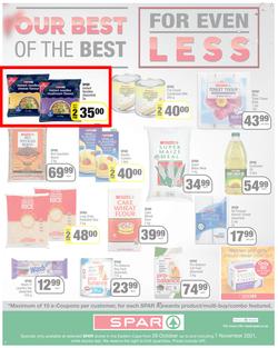 SPAR EASTERN CAPE : Our Best For Less (26 October - 7 November 2021) Valid in Acres, Algoa Park, Aliwal North, Aspen, Burgersdorp. Cambridge, Camdeboo, Cradock, Crossways, Dagbreek, Fig tree, Fleet, page 4