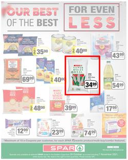 SPAR EASTERN CAPE : Our Best For Less (26 October - 7 November 2021) Valid in Acres, Algoa Park, Aliwal North, Aspen, Burgersdorp. Cambridge, Camdeboo, Cradock, Crossways, Dagbreek, Fig tree, Fleet, page 4
