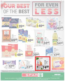 SPAR EASTERN CAPE : Our Best For Less (26 October - 7 November 2021) Valid in Acres, Algoa Park, Aliwal North, Aspen, Burgersdorp. Cambridge, Camdeboo, Cradock, Crossways, Dagbreek, Fig tree, Fleet, page 4