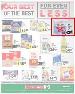SPAR EASTERN CAPE : Our Best For Less (26 October - 7 November 2021) Valid in Acres, Algoa Park, Aliwal North, Aspen, Burgersdorp. Cambridge, Camdeboo, Cradock, Crossways, Dagbreek, Fig tree, Fleet, page 4
