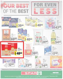 SPAR EASTERN CAPE : Our Best For Less (26 October - 7 November 2021) Valid in Acres, Algoa Park, Aliwal North, Aspen, Burgersdorp. Cambridge, Camdeboo, Cradock, Crossways, Dagbreek, Fig tree, Fleet, page 4