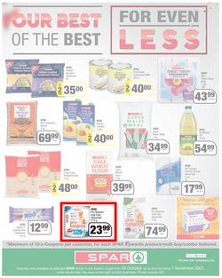 SPAR EASTERN CAPE : Our Best For Less (26 October - 7 November 2021) Valid in Acres, Algoa Park, Aliwal North, Aspen, Burgersdorp. Cambridge, Camdeboo, Cradock, Crossways, Dagbreek, Fig tree, Fleet, page 4