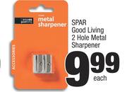 Spar Good Living 2 Hole Metal Sharpener-Each
