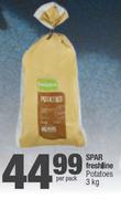 Spar Freshline Potatoes-3Kg Per Pack