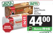 Bakers Tennis Biscuits Assorted-For 2 x 200g