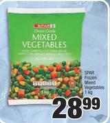 Spar Frozen Mixed Vegetables-1Kg