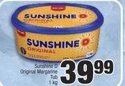 Sunshine D Original Margarine Tub-1Kg