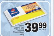 Clover Slice 'O Nice Processed Cheese Slices-360g Per Pack 