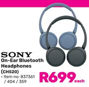 Sony On-Ear Bluetooth Headphones CH520-Each
