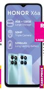 Honor X6a Smartphone-On 1.3GB Red Top Up Core More Data