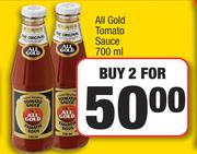 All Gold Tomato Sauce-For 2 x 700ml