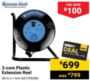 Kosmo Reel 3 Core Plastic Extension Reel