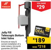 Wirouin Jolly Fill Telescopic Bottom Inlet Valve