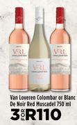 Van Loveren Colombar Or Blanc De Noir Red Muscadel-For 3 x 750ml